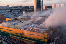 Hiện trường vụ cháy. (Nguồn: Sputnik)
