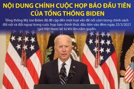 Nội dung chính trong cuộc họp báo đầu tiên của Tổng thống Biden