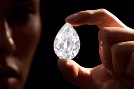 Viên kim cương 101 carat đắt nhất mua bằng tiền điện tử.(Nguồn: CNN)