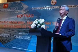 Ông Võ Văn Hoan, Phó Chủ tịch UBND Thành phố Hồ Chí Minh, phát biểu tại Hội thảo. (Ảnh: Thu Hoài/TTXVN)