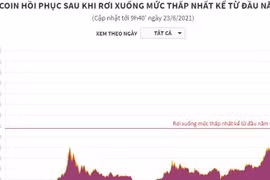 Bitcoin hồi phục sau khi rơi xuống mức thấp nhất từ đầu năm 2021