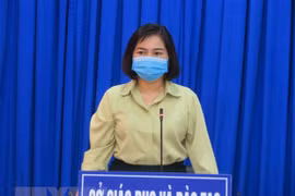Bà Trần Hồng Thắm, Giám đốc Sở Giáo dục và Đào tạo thành phố Cần Thơ. (Ảnh: Ánh Tuyết/TTXVN) 