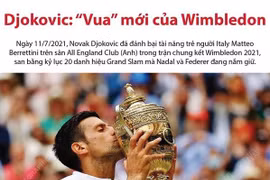 [Infographics] Novak Djokovic đăng quang Wimbledon 2021