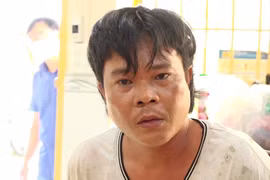 Nguyễn Thanh Cường tại cơ quan công an. (Ảnh: TTXVN phát)