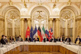 Toàn cảnh vòng đàm phán mới về khôi phục thoả thuận hạt nhân Iran ở Vienna, Áo ngày 9/12/2021. (Ảnh: AFP/TTXVN) 