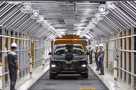 Xe lắp ráp trong nước. (Ảnh minh hoạ: PV/Vietnam+)