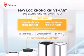 Máy lọc không khí Vsmart sở hữu hệ thống màng lọc HEPA được xem là “khắc tinh” của bụi mịn. (Nguồn: Vietnam+)