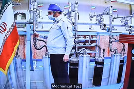 Bên trong cơ sở hạt nhân Natanz ở miền Trung Iran. (Ảnh: AFP/TTXVN)