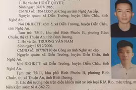 Bình Dương: Truy tìm 2 đối tượng trong vụ án mạng ở Thuận An
