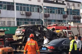 Khu vực hiện trường vụ nổ. (Nguồn: chinaplus.cri.cn)