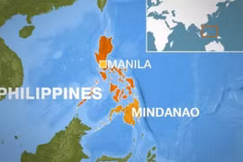 Khu vực đảo Mindanao trên bản đồ Philippines. (Nguồn: Al Jazeera)