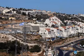 Khu định cư Kiryat Arba ở Bờ Tây. (Ảnh: Reuters)