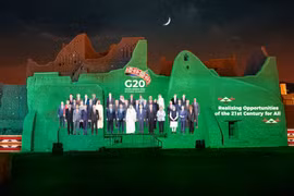 Các nhà lãnh đạo tham gia hội nghị thượng đỉnh G20. (Ảnh: Twitter)