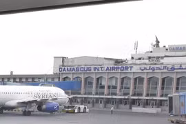 Sân bay quốc tế ở thủ đô Damascus. (Ảnh: CNN)