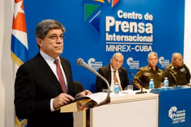 Vụ trưởng các vấn đề về Mỹ thuộc Bộ Ngoại giao Cuba Carlos Fernandez de Cossio. (Ảnh: China Daily)