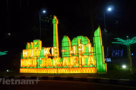 Nhà thờ Hồi giáo Istiqlal tại Jakarta sửa sang chào đón lễ Idul Fitri. (Ảnh: Đỗ Quyên/Vietnam+)
