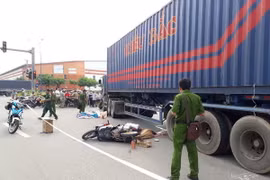 Hiện trường vụ tai nạn. (Ảnh: Huyền Trang/TTXVN)