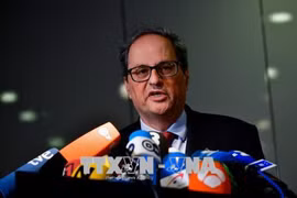 Thủ hiến Catalonia Quim Torra. (Nguồn: AFP/TTXVN)