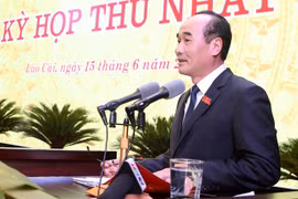 Ông Vũ Xuân Cường, Phó Bí thư Thường trực Tỉnh ủy Lào Cai, Chủ tịch Hội đồng Nhân dân tỉnh Lào Cai khóa XVI, nhiệm kỳ 2021-2026. (Ảnh: Quốc Khánh/TTXVN)