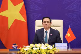 Thủ tướng Chính phủ Phạm Minh Chính tham dự Hội nghị Thượng đỉnh Đối tác về Tăng trưởng xanh và Mục tiêu toàn cầu 2030. (Ảnh: Dương Giang/TTXVN)