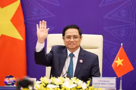 Thủ tướng Chính phủ Phạm Minh Chính tham dự Hội nghị Thượng đỉnh Đối tác về Tăng trưởng xanh và Mục tiêu toàn cầu 2030. (Ảnh: Dương Giang/TTXVN)