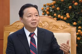 Bộ trưởng Bộ Tài nguyên và Môi trường Trần Hồng Hà. (Ảnh: Hùng Võ/Vietnam+)