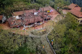 Chùa Hoa Yên thuộc Khu di tích lịch sử và danh thắng Yên Tử (TP. Uông Bí, Quảng Ninh). (Ảnh: Thành Đạt/TTXVN)