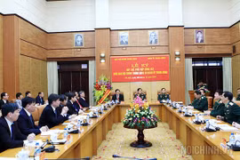 Quân ủy Trung ương và Ban Nội chính Trung ương ký Quy chế phối hợp công tác ngày 22/12/2015. (Nguồn: noichinh.vn)