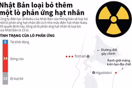 [Infographics] Nhật Bản loại bỏ thêm một lò phản ứng hạt nhân
