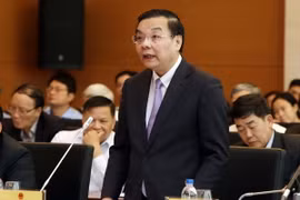 Bộ trưởng Bộ Khoa học và Công nghệ Chu Ngọc Anh trả lời chất vấn. (Ảnh: Nguyễn Dân/TTXVN)