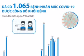 [Infographics] Việt Nam đã có 1.065 bệnh nhân mắc COVID-19 khỏi bệnh