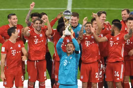 Bayern Munich lần thứ 5 nâng cúp trong năm 2020. (Nguồn: Getty Images)