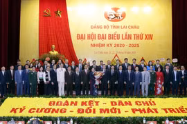 Ban Chấp hành Đảng bộ tỉnh Lai Châu nhiệm kỳ 2020-2025. (Ảnh: Quý Trung/TTXVN)