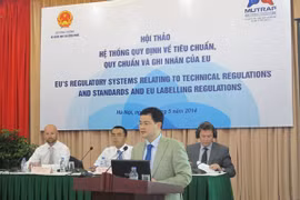 Nâng quy chuẩn, tiêu chuẩn đối với hàng hóa là điều kiện quan trọng giúp nâng cao kim ngạch xuất khẩu của hàng hóa Việt Nam ra thế giới. (Ảnh: Đức Duy/Vietnam+)