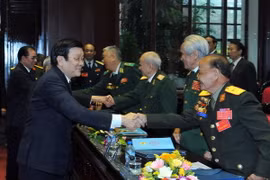 Cựu chiến binh giao lưu các điển hình tiên tiến làm theo Bác Hồ