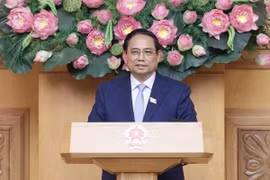 Thủ tướng Phạm Minh Chính giao nhiệm vụ cho các Phó Thủ tướng, Bộ trưởng vừa được Quốc hội phê chuẩn, bổ nhiệm. (Ảnh: Dương Giang/TTXVN)
