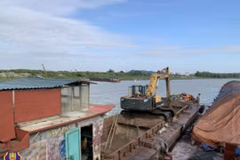 Phương tiện liện quan bị tạm giữ. (Nguồn: csgt.vn)
