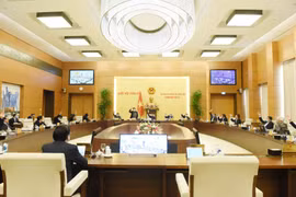 Quang cảnh phiên họp của Ủy ban Thường vụ Quốc hội. (Nguồn: TTXVN)