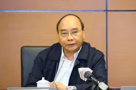Chủ tịch nước Nguyễn Xuân Phúc, Đại biểu Quốc hội thành phố Hồ Chí Minh phát biểu. (Ảnh: Văn Điệp/TTXVN)