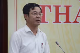 Ông Võ Nguyên Chương, Phó Giám đốc Sở Tài nguyên-Môi trường thành phố Đà Nẵng phát biểu tại Hội thảo. (Ảnh: Quốc Dũng/TTXVN)