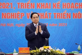 Thủ tướng Phạm Minh Chính dự hội nghị. (Ảnh: Dương Giang/TTXVN)