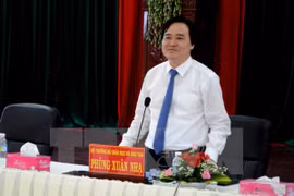 Bộ trưởng Bộ Giáo dục và Đào tạo Phùng Xuân Nhạ. (Ảnh: TTXVN)