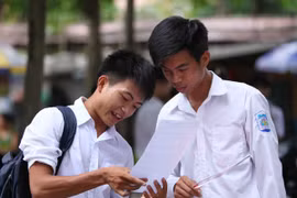 Thí sinh dự thi trung học phổ thông quốc gia 2016. (Ảnh: Quý Trung/TTXVN)