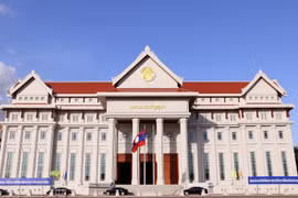 Toàn cảnh tòa nhà Quốc hội Lào. (Ảnh: Phạm Kiên/TTXVN)