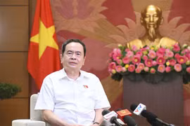 Phó Chủ tịch Thường trực Quốc hội Trần Thanh Mẫn trả lời phỏng vấn báo chí. (Ảnh: Doãn Tấn/TTXVN)