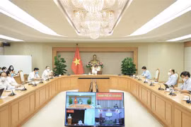 Quang cảnh buổi làm việc. (Ảnh: Minh Đức/TTXVN)