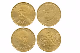 Đồng tiền xu mới có chân dung Tomáš Garrigue Masaryk, Edvard Benes và Milan Rastislav Stefanik