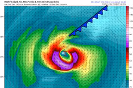 Đường đi của cơn bão. (Nguồn: theweathernetwork.com)