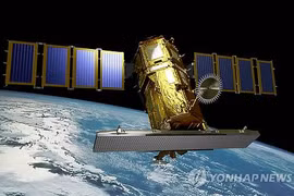 Vệ tinh Arirang 5 của Hàn Quốc. (Nguồn: Yonhap)
