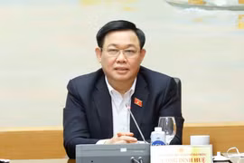 Chủ tịch Quốc hội Vương Đình Huệ phát biểu ý kiến. (Ảnh: Doãn Tấn/TTXVN)
